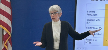 CIS Principal Updates Board on Student Growth 