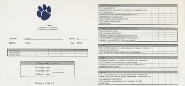 Standards-based Report Cards Introduced at Elementary Schools