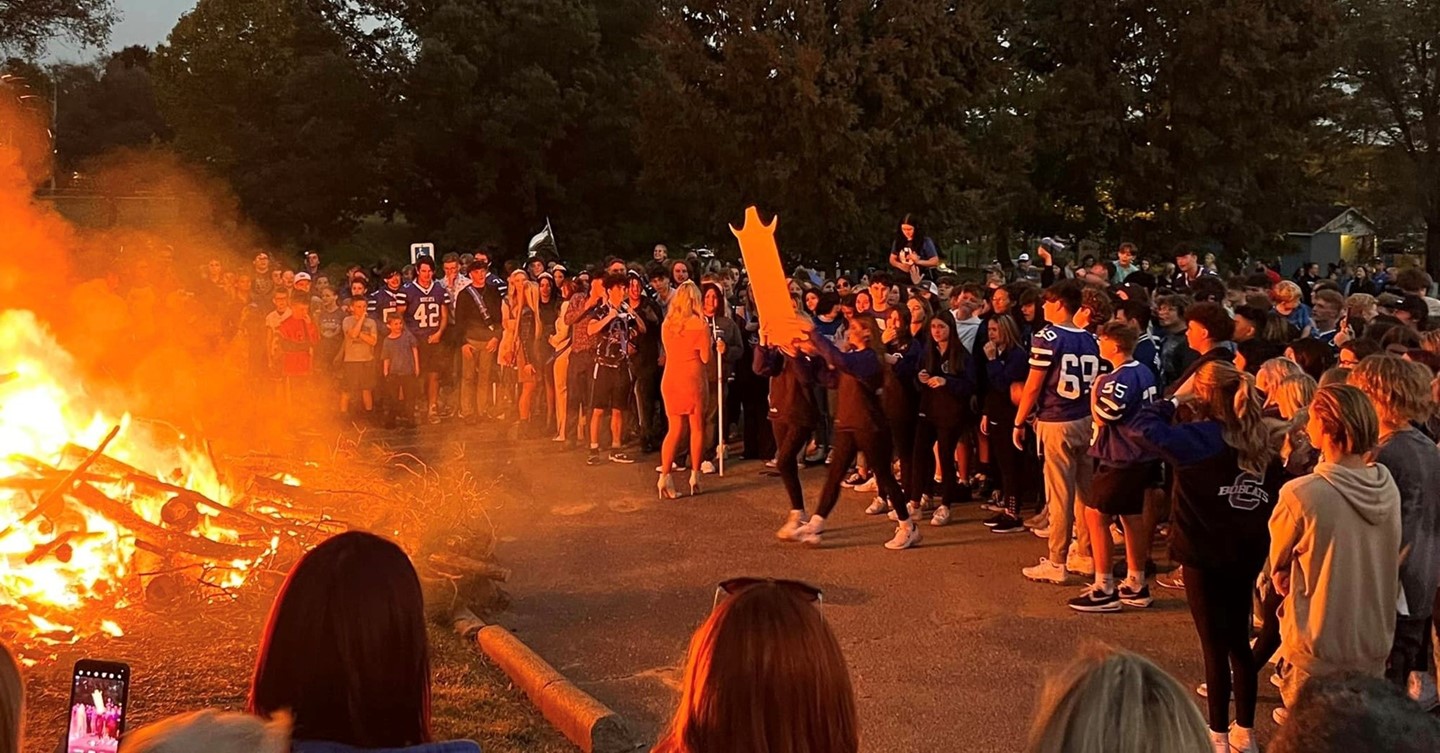 Homecoming bon fire