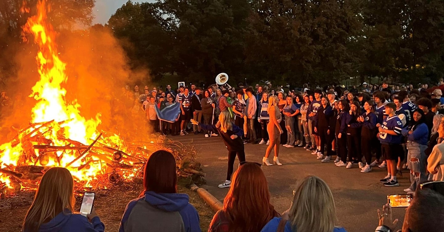 Homecoming bon fire
