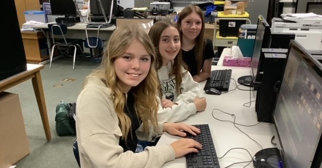CMS Multimedia Students work on project