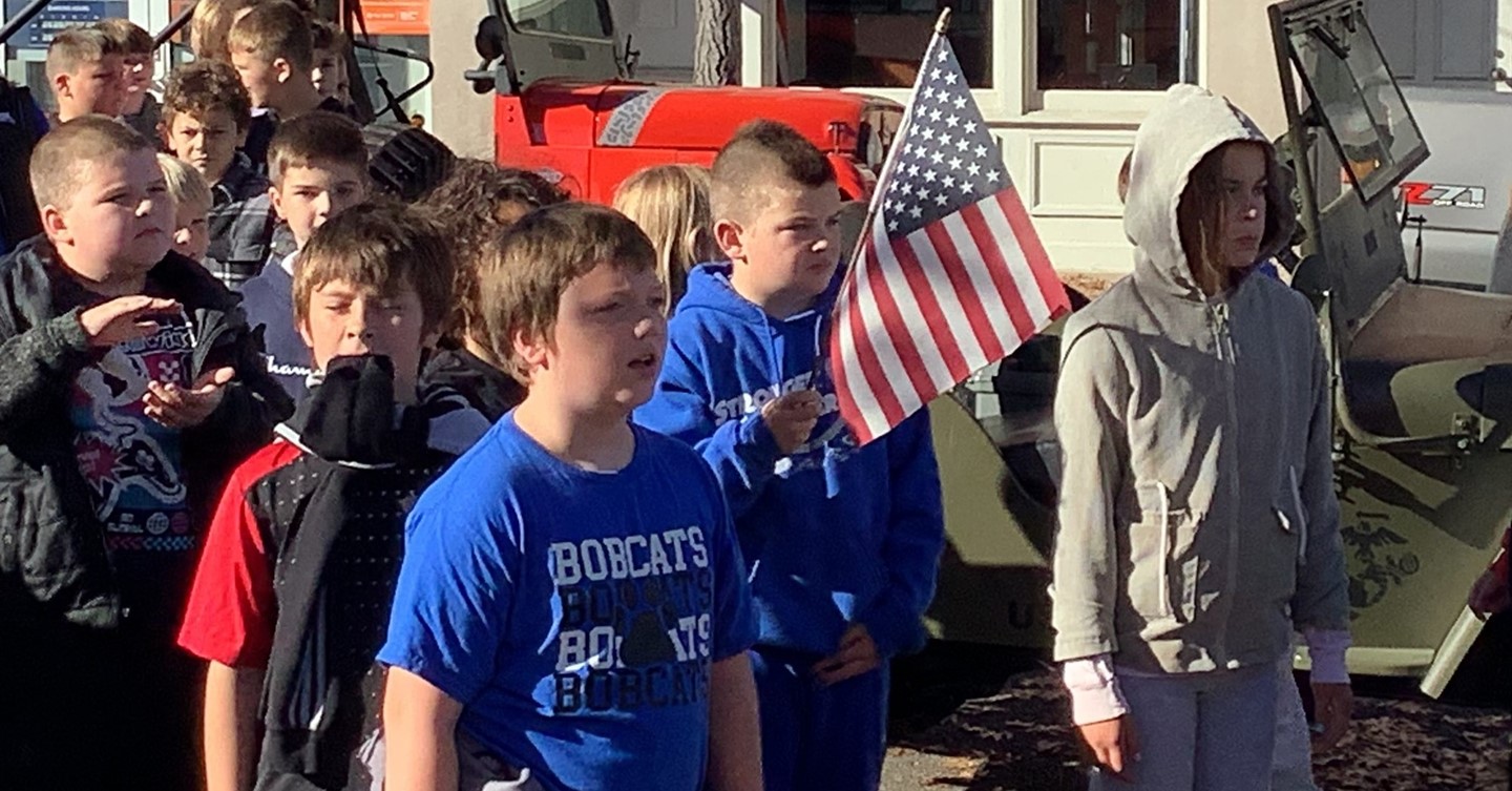CIS Students at Veterans Day Parade
