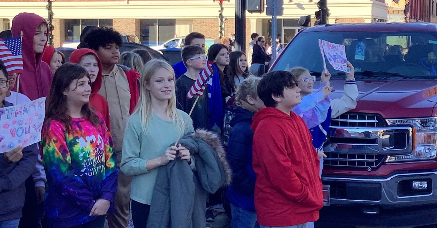 CMS Students at Veterans Day Parade