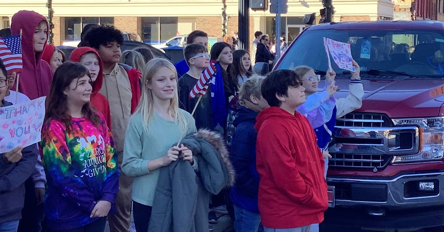CMS Students at Veterans Day Parade