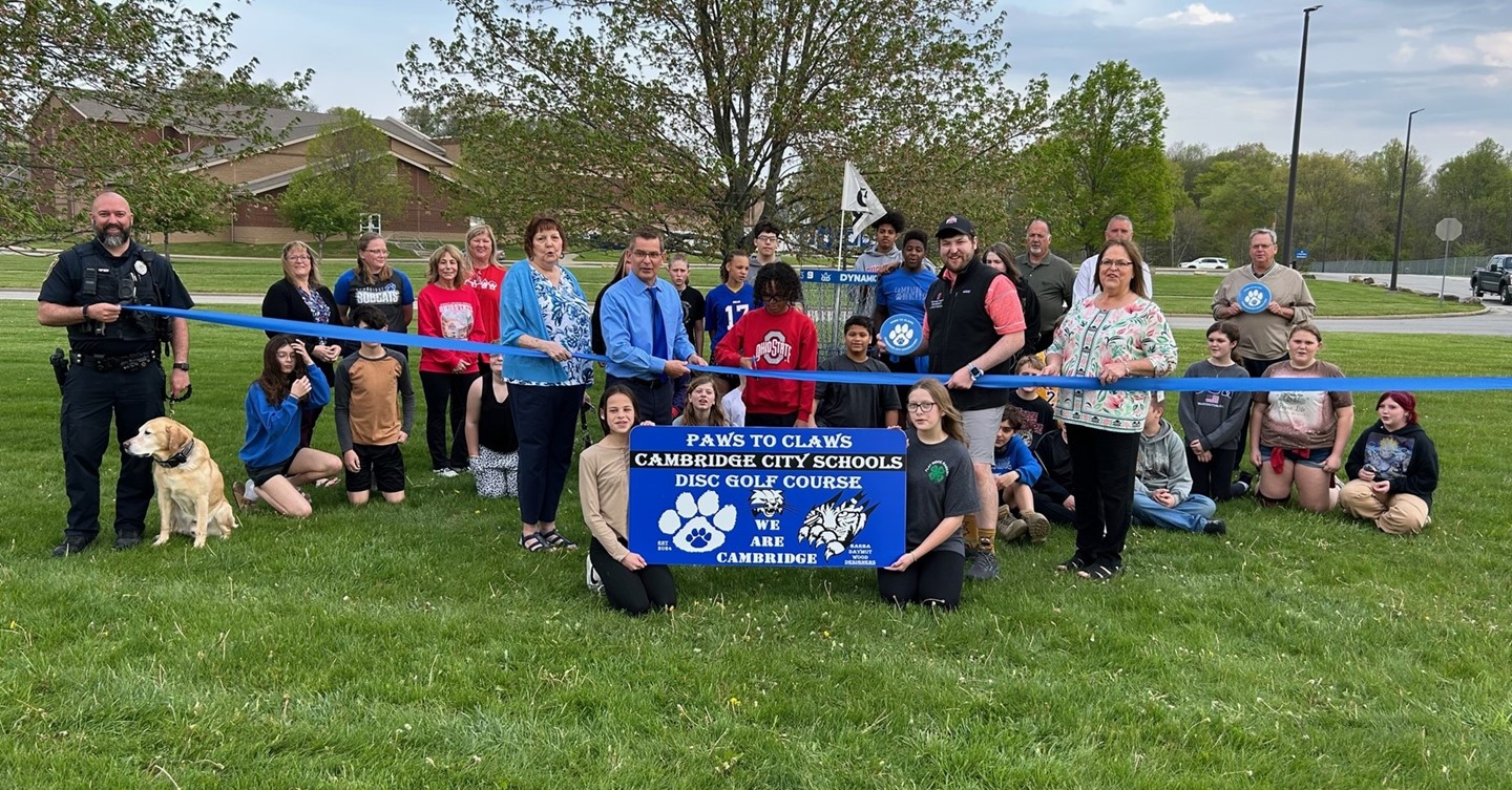 Ribbon Cutting for Disc Golf Course